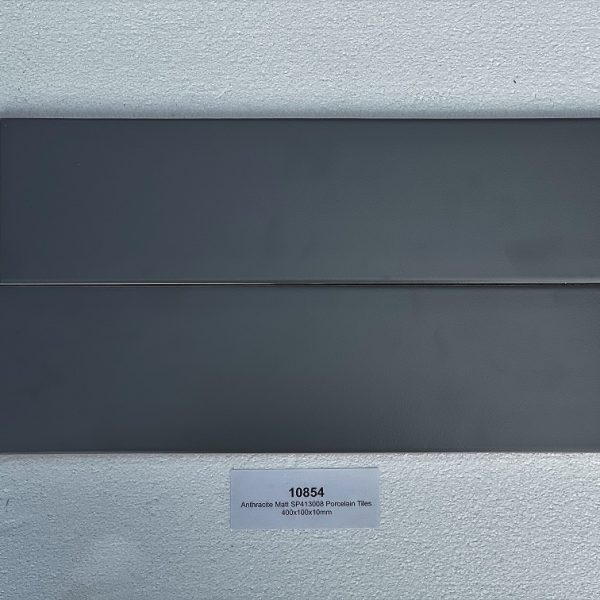 Porcelain tile anthracite matt 400x100x10 (10854)