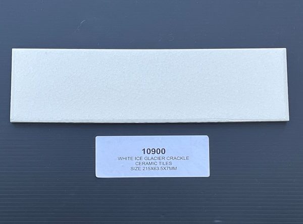 White ice glacier crackle ceramic tile 215X63.5mm (10900)