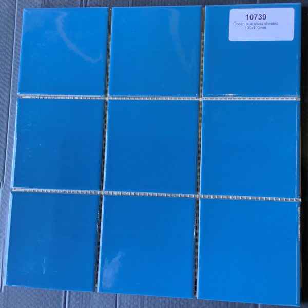 Ocean Blue Gloss 100x100mm (10739)