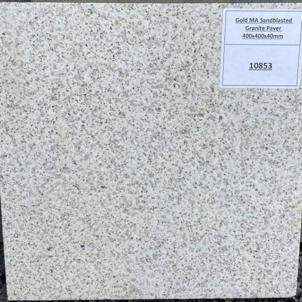 Gold Sandblasted Granite Paver 400x400x40mm (10853)