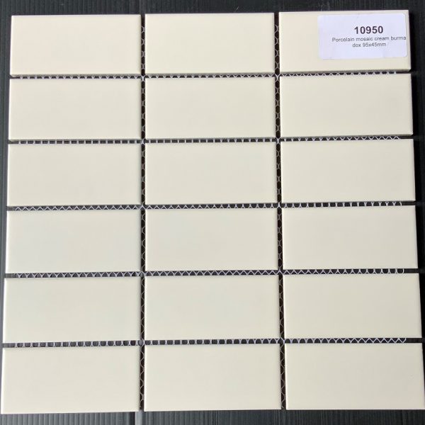 Cream porcelain mosaic 287.5x292x6.5mm (10950)