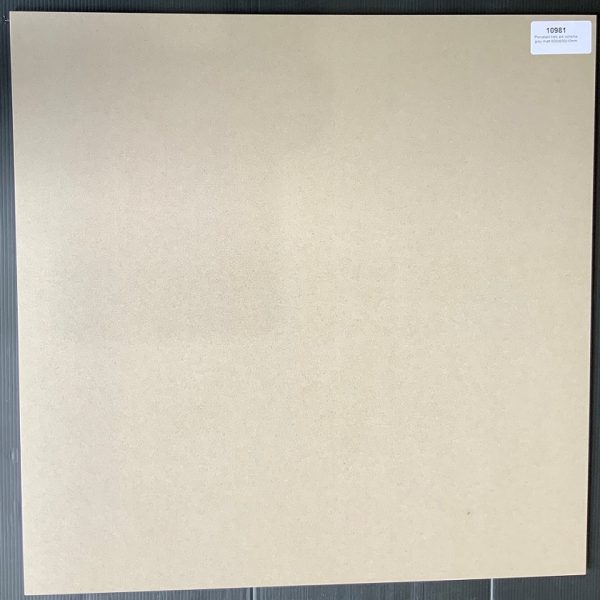 Grey Matt Porcelain Tile 600x600x10mm (10981)