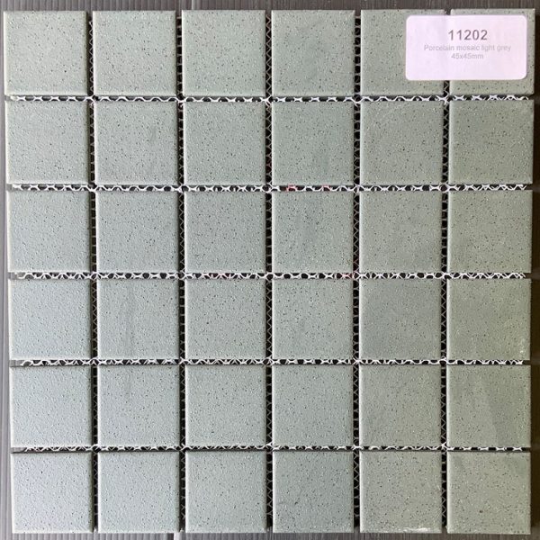 Light Grey Porcelain Mosaic 291x291x6mm (11202)