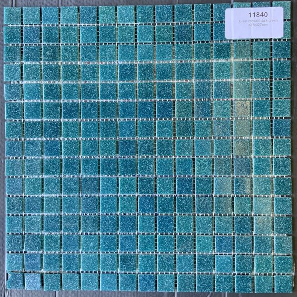 Glass Mosaic Dark Green Glitter 327x327mm (11840)